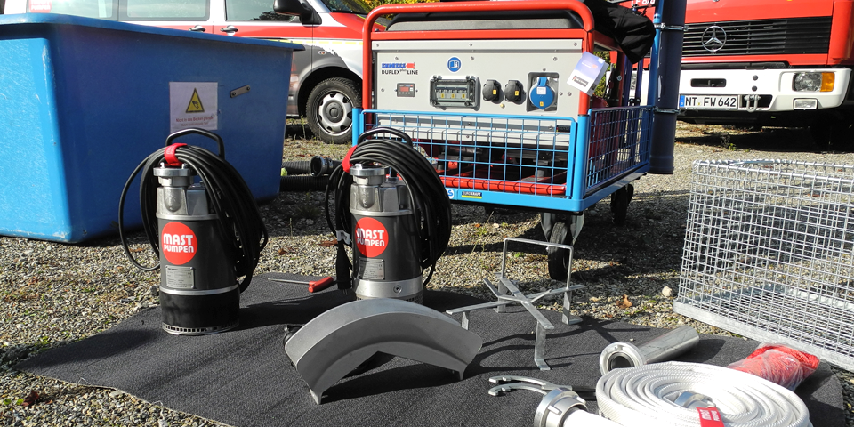 Pumpen für den Hochwasserfall