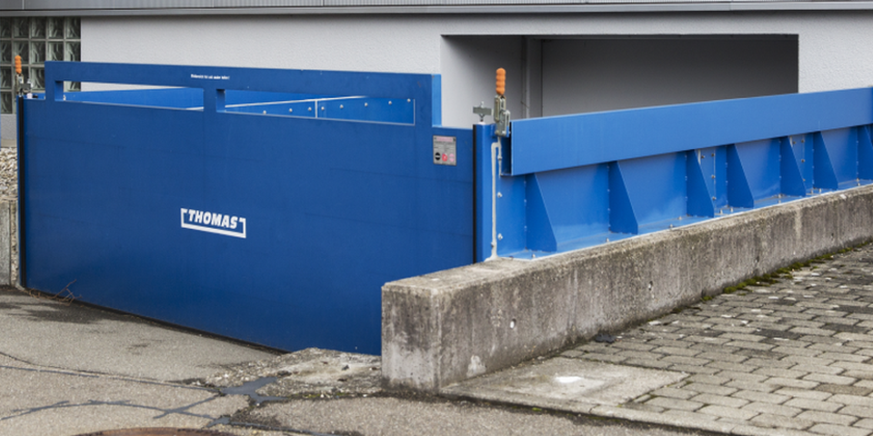 Abdichtungseinrichtung einer Kellerabfahrt 