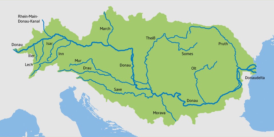 Flussgebietseinheit Donau international