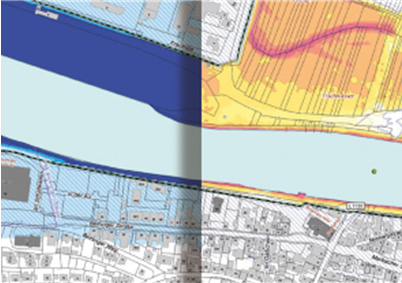 Hochwassergefahrenkarten und Hochwasserrisikokarten