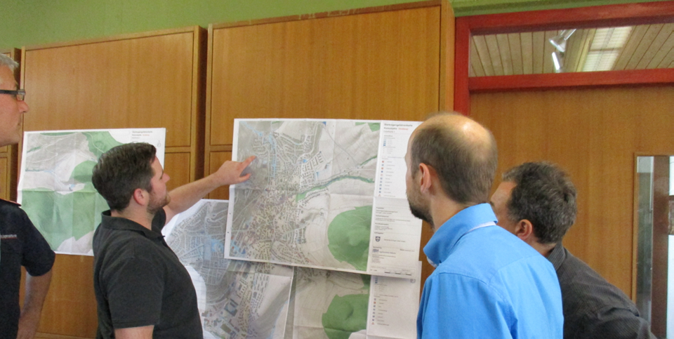 Workshop zur Erstellung des Starkregen-Konzepts in Eningen unter Achalm